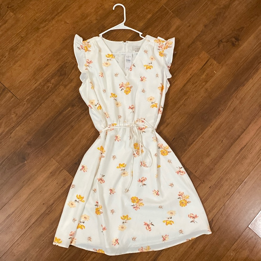 Loft white dress